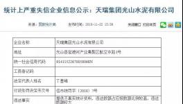 曝光:天瑞水泥向國家統(tǒng)計局提供不真實信息!被罰40000元！