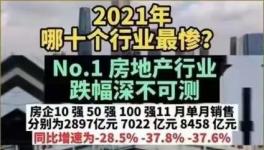淚奔！2021年十大最慘行業(yè)排名來了！