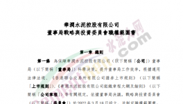 撤銷執(zhí)行委員會(huì)，華潤水泥成立戰(zhàn)略與投資委員會(huì)！