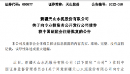 天山水泥公開(kāi)發(fā)行不超過(guò)100億元公司債券！