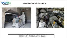節(jié)電2000KW以上，又有兩條線蓖冷機風(fēng)機技改成功！